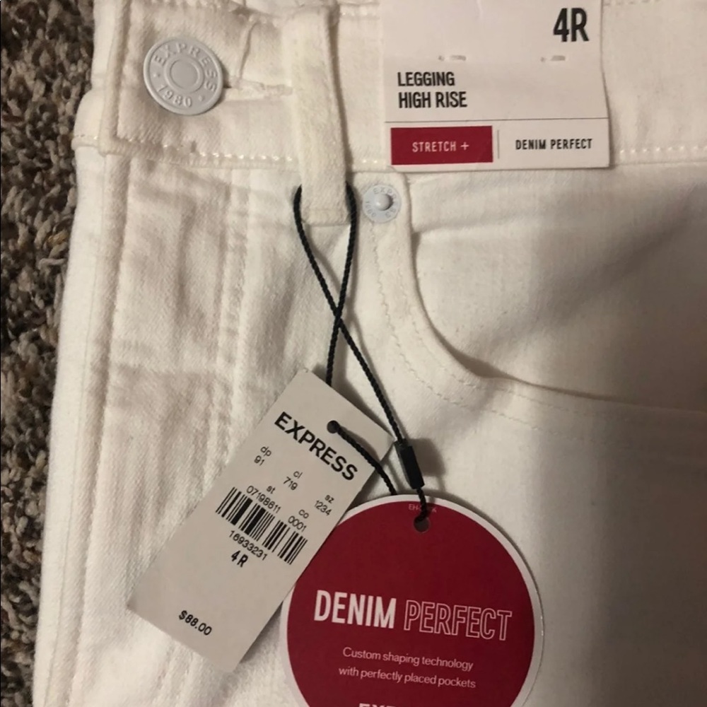 Express high rise jean leggings